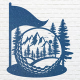 Golf Metal Art Decoration, Sports Metal Wall Gifts for Golfers