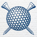 Golf Tee Ball Metal Wall Art, Sports Ball Gift for Golf Player,