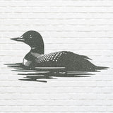 Loon Wall Art, Loon in Water Lake Metal Wall Art Farmhouse Decor
