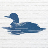 Loon Wall Art, Loon in Water Lake Metal Wall Art Farmhouse Decor