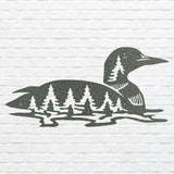 Loon Metal Wall Art, Wildlife Bird Wall Art Farmhouse Decor
