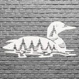 Loon Metal Wall Art, Wildlife Bird Wall Art Farmhouse Decor