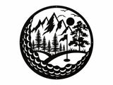 Metal Golf Wall Art, Laser Cut Decorative Wall Metal Art