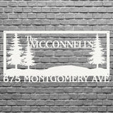 Family Tree Custom Metal Name Sign, Decorative Metal Wall Art