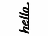 Metal Hello Sign for Walls, Decorative Metal Wall Art