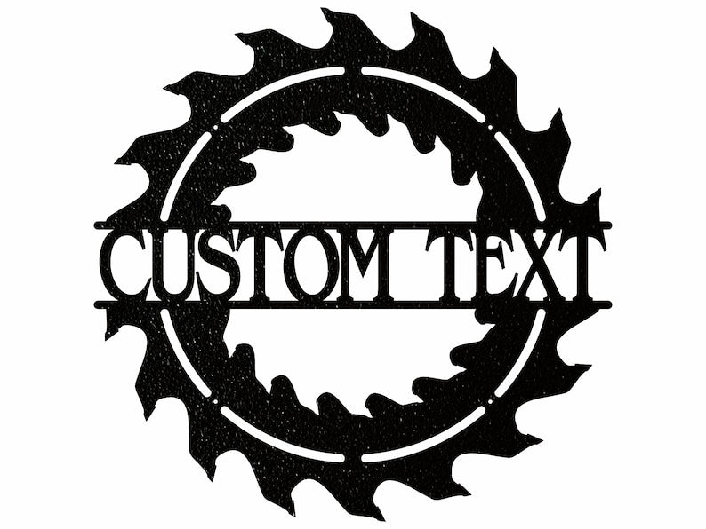 Woodshop Sign Outdoor Metal Art, Custom Metal Sign for Woodshop Decor