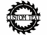 Woodshop Sign Outdoor Metal Art, Custom Metal Sign for Woodshop Decor