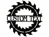 Woodshop Sign Custom Metal Wall Art, Outdoor Woodshop Decor