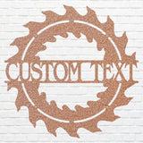 Woodshop Sign Outdoor Metal Art, Custom Metal Sign for Woodshop Decor