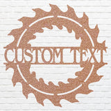 Woodshop Sign Custom Metal Wall Art, Outdoor Woodshop Decor