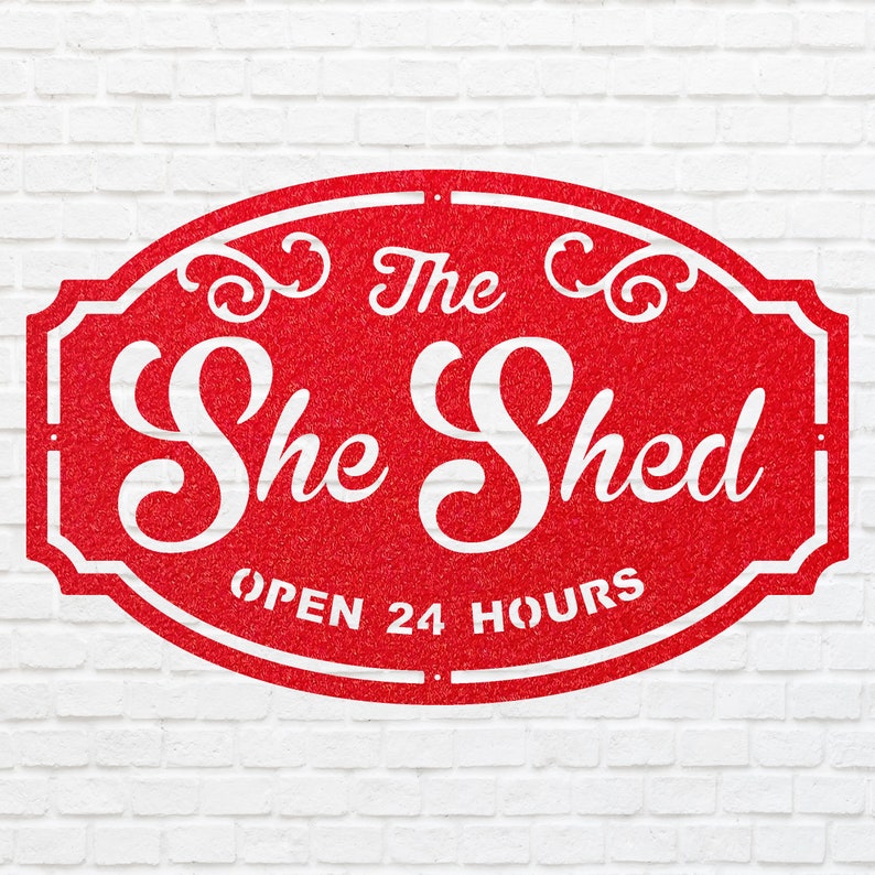 She Shed Signs - Custom Outdoor Metal Signs for Business