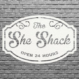She Shack Sign - Custom Outdoor Metal Signs for Business