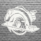 Metal Circular Saw for Outdoor Decor, Outdoor Metal Wall Art
