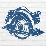 Metal Circular Saw for Outdoor Decor, Outdoor Metal Wall Art