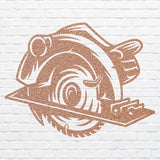 Metal Circular Saw for Outdoor Decor, Outdoor Metal Wall Art