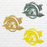 Metal Circular Saw for Outdoor Decor, Outdoor Metal Wall Art