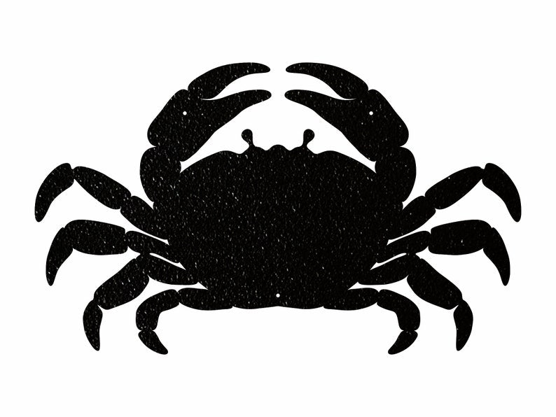 Metal Crab Wall Art - Laser Cut Decorative Metal Wall Art
