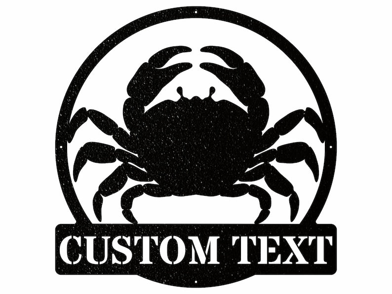 Custom Metal Crab Wall Art - Decorative Metal Wall Art