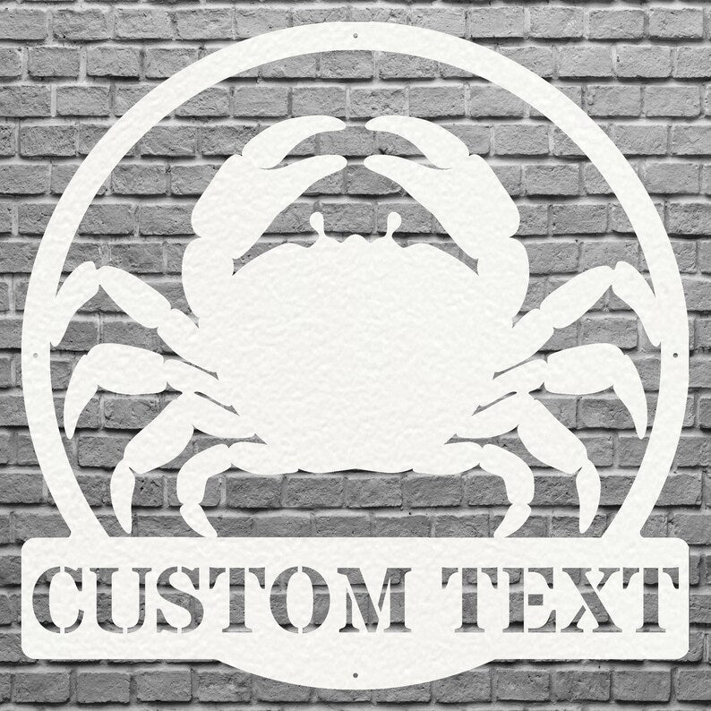 Custom Metal Crab Wall Art - Decorative Metal Wall Art
