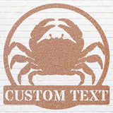 Custom Metal Crab Wall Art - Decorative Metal Wall Art