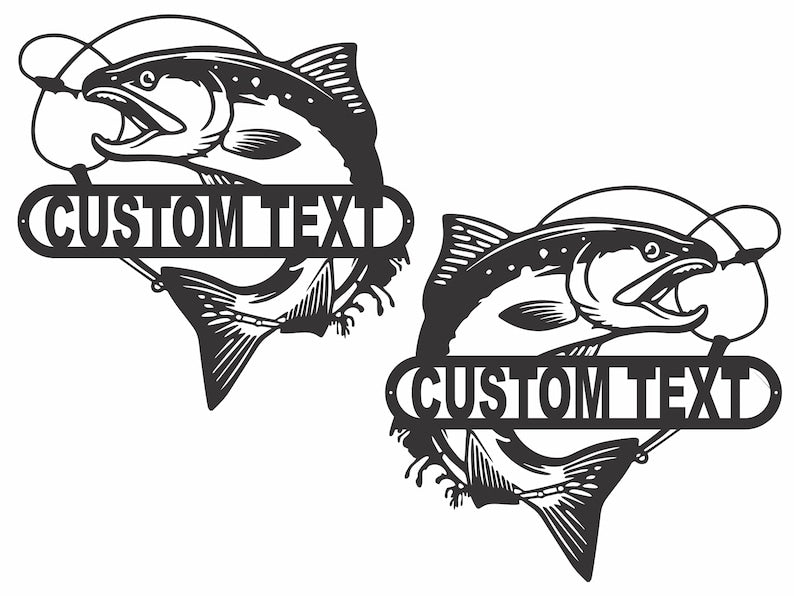 Custom Metal Fish Wall Art - Laser Cut Metal Signs