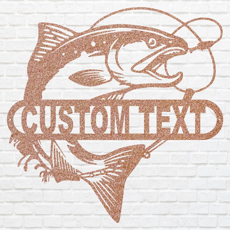 Custom Metal Fish Wall Art - Laser Cut Metal Signs