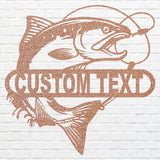 Custom Metal Fish Wall Art - Laser Cut Metal Signs