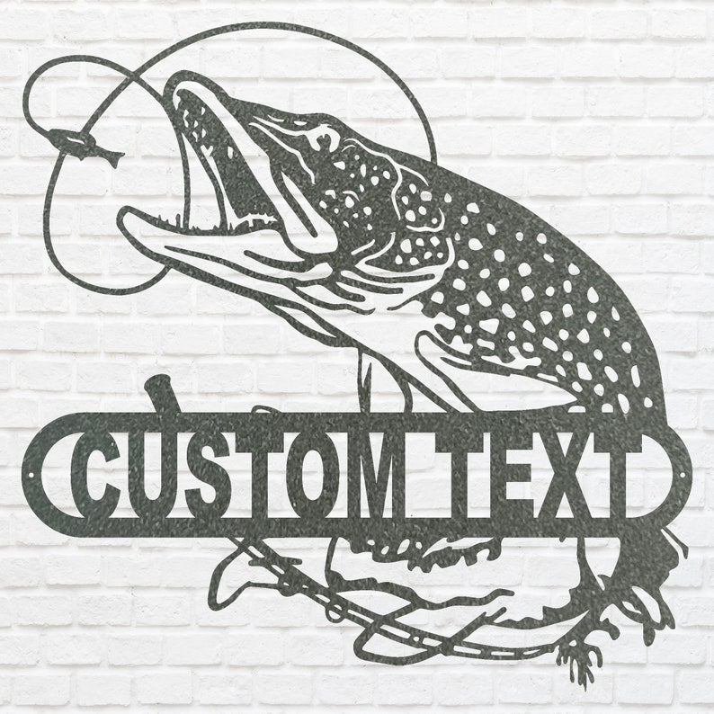 Fish Art Custom Metal Sign - Decorative Metal Wall Art