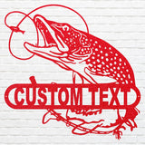 Fish Art Custom Metal Sign - Decorative Metal Wall Art