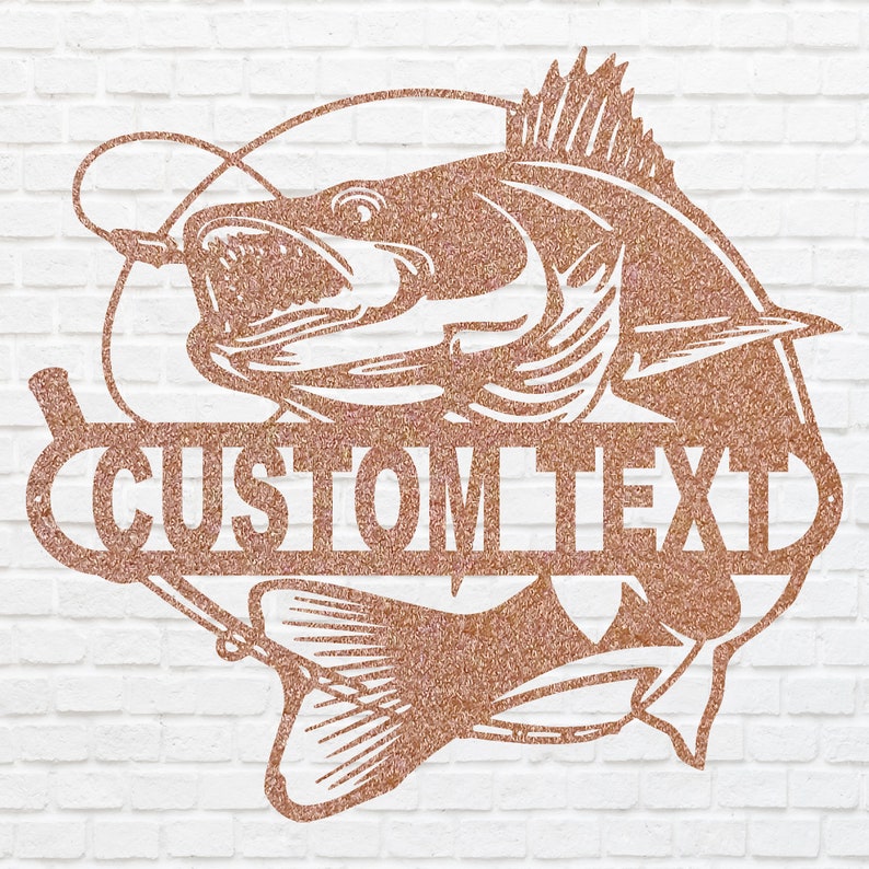Fish Wall Art Custom Metal Sign - Decorative Metal Artwork