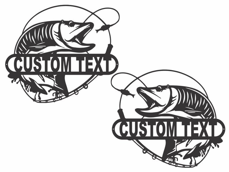 Custom Metal Fish Wall Decor - Laser Cut Metal Signs