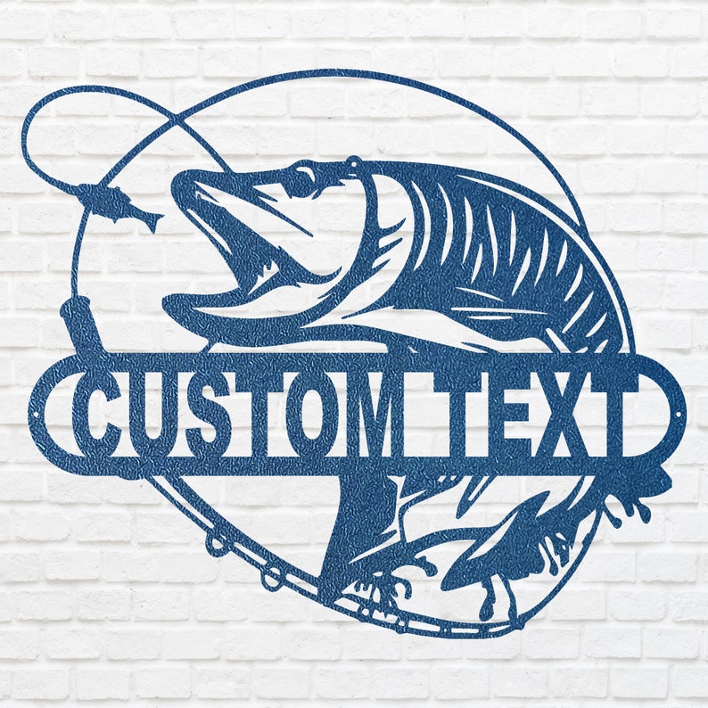 Custom Metal Fish Wall Decor - Laser Cut Metal Signs