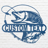 Custom Metal Fish Wall Decor - Laser Cut Metal Signs
