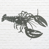 Metal Lobster Wall Art - Laser Cut Decorative Metal Wall Art