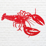Metal Lobster Wall Art - Laser Cut Decorative Metal Wall Art