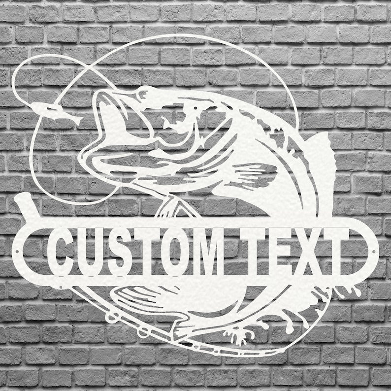 Metal Fish Wall Decoration - Laser Cut Custom Metal Wall Art