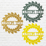 Woodshop Sign Custom Metal Wall Art, Outdoor Woodshop Decor