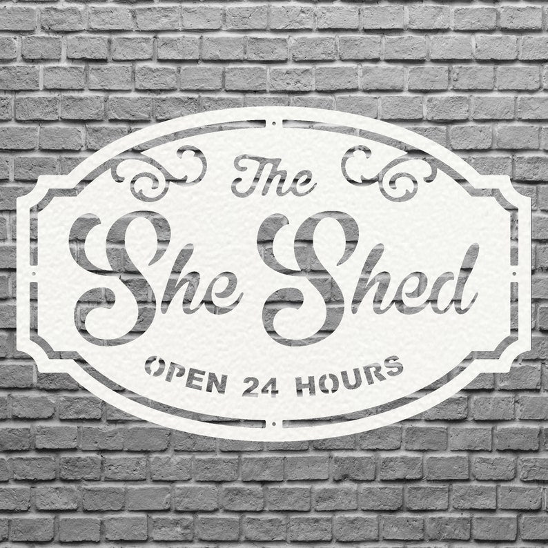 She Shed Signs - Custom Outdoor Metal Signs for Business