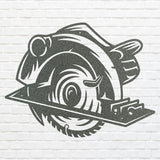 Metal Circular Saw for Outdoor Decor, Outdoor Metal Wall Art
