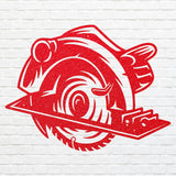 Metal Circular Saw for Outdoor Decor, Outdoor Metal Wall Art