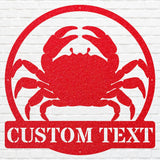 Custom Metal Crab Wall Art - Decorative Metal Wall Art