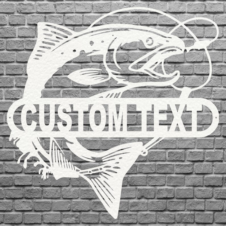Custom Metal Fish Wall Art - Laser Cut Metal Signs