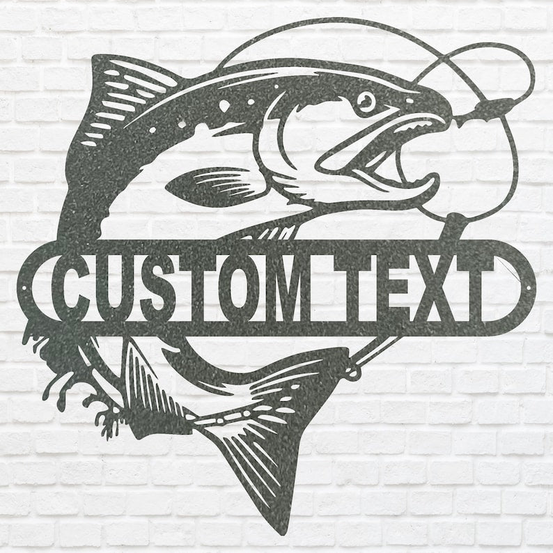 Custom Metal Fish Wall Art - Laser Cut Metal Signs