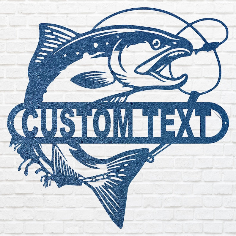 Custom Metal Fish Wall Art - Laser Cut Metal Signs