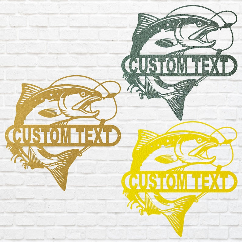 Custom Metal Fish Wall Art - Laser Cut Metal Signs