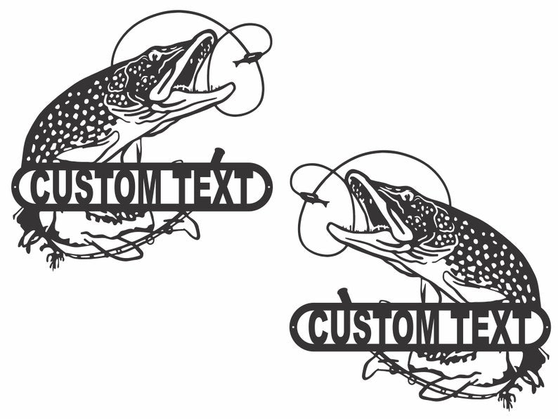Fish Art Custom Metal Sign - Decorative Metal Wall Art