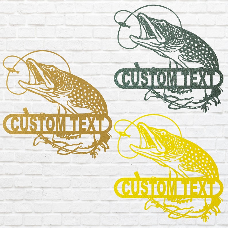 Fish Art Custom Metal Sign - Decorative Metal Wall Art