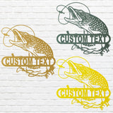 Fish Art Custom Metal Sign - Decorative Metal Wall Art