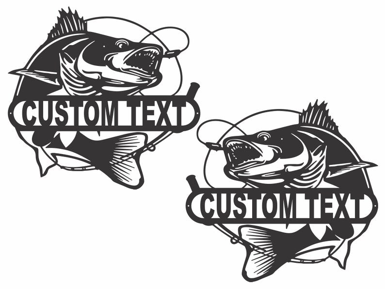 Fish Wall Art Custom Metal Sign - Decorative Metal Artwork