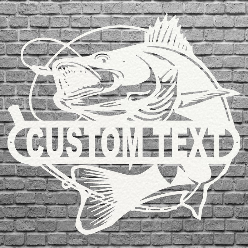 Fish Wall Art Custom Metal Sign - Decorative Metal Artwork